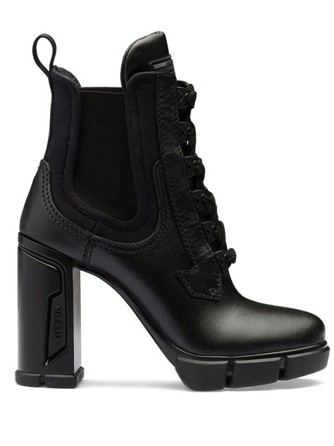 prada girls boots|Prada chunky heel ankle boots.